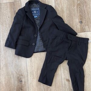 Andy & Evan Black Suit Set 6-9mo
